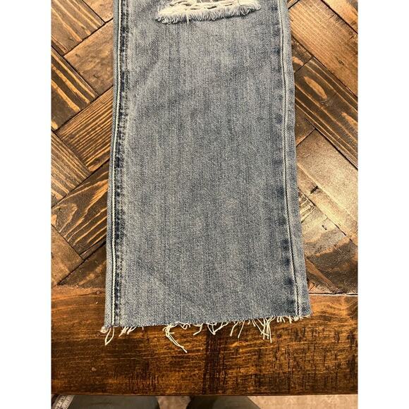 Distressed Gray Straight Leg Jeans - Picture 9 of 15